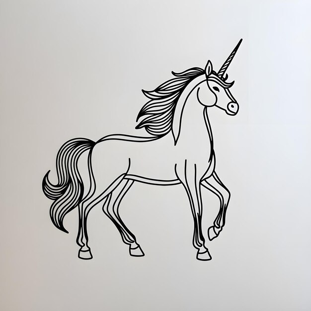 Magical Unicorn Drawing