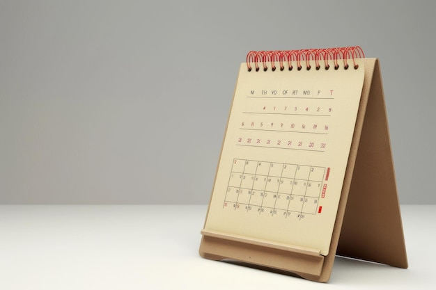 Magnetic Calendar Isolated on Transparent Background