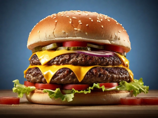 Magnificent Cheeseburger This cheeseburger is magnificent and delicious