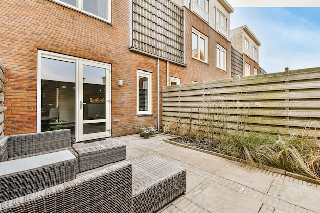 Magnificent design of the courtyard of the house