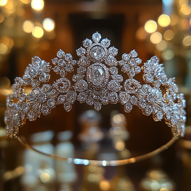 Magnificent diamondstudded tiara perfect for adding a touch of royalty