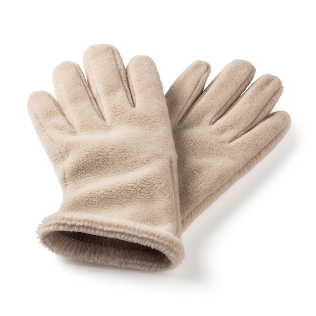 Magnificent Fleece Gloves isolated on white background