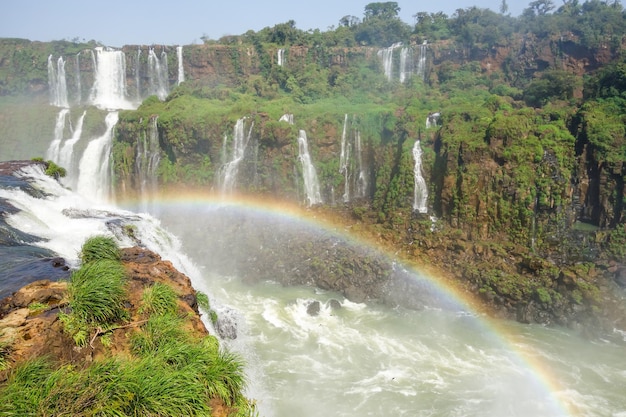 magnificent Iguazu falls in Brazil Argentina border One of 7 Wonders of Nature