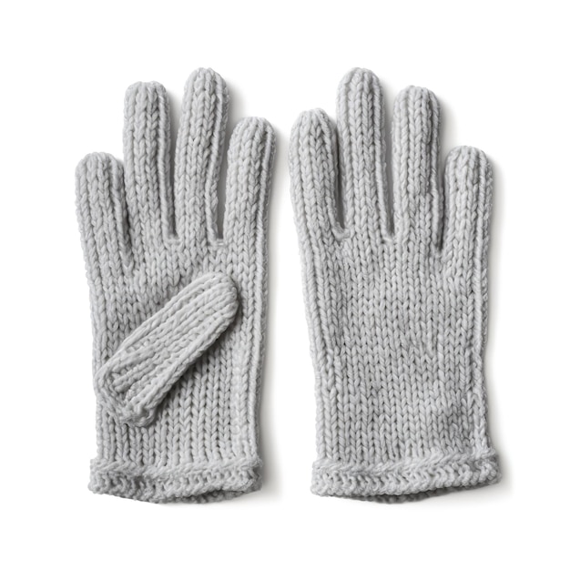 Magnificent Knit Gloves Soft isolated on white background