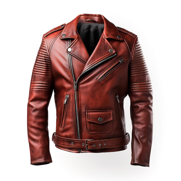 Magnificent Leather Jacket isolated on white background