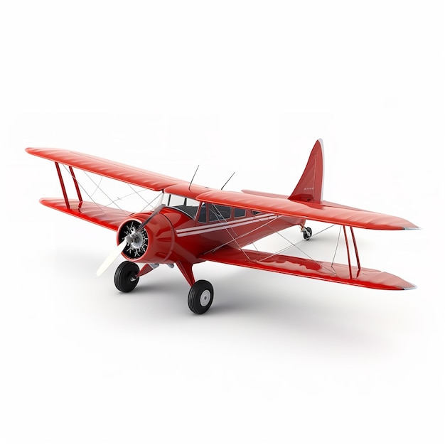 Photo magnificent model airplane kit isolated on white background