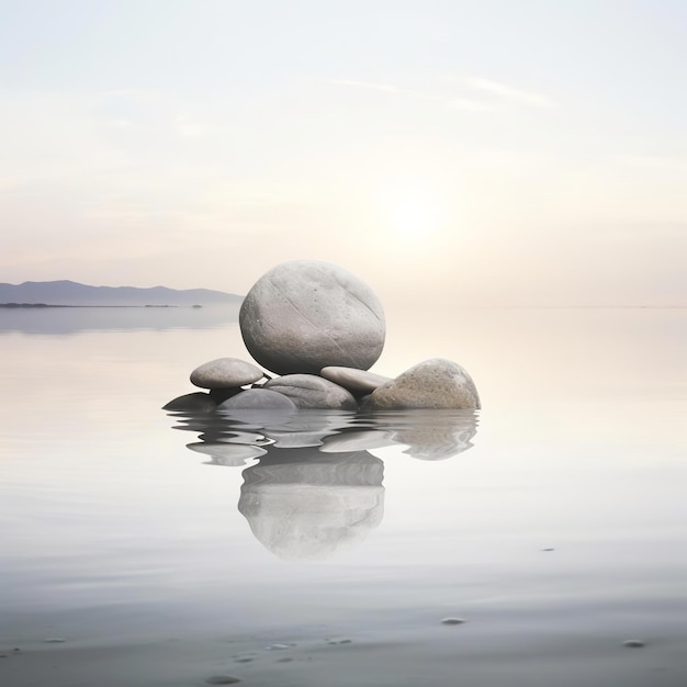 Photo magnificent moonstone isolated on grey background