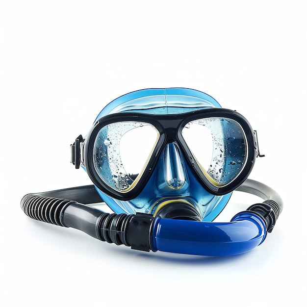 Photo magnificent snorkel and mask isolated on white background