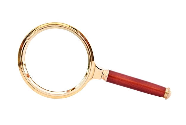 Magnifying glass isolated on a white background