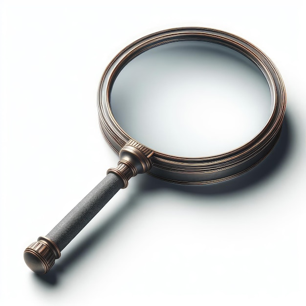 magnifying glass isolated on white background