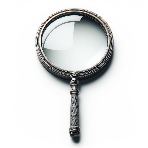 magnifying glass isolated on white background