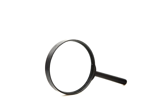 Magnifying glass isolated on white