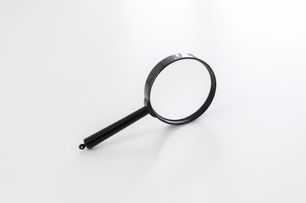 Magnifying glass isolated on white