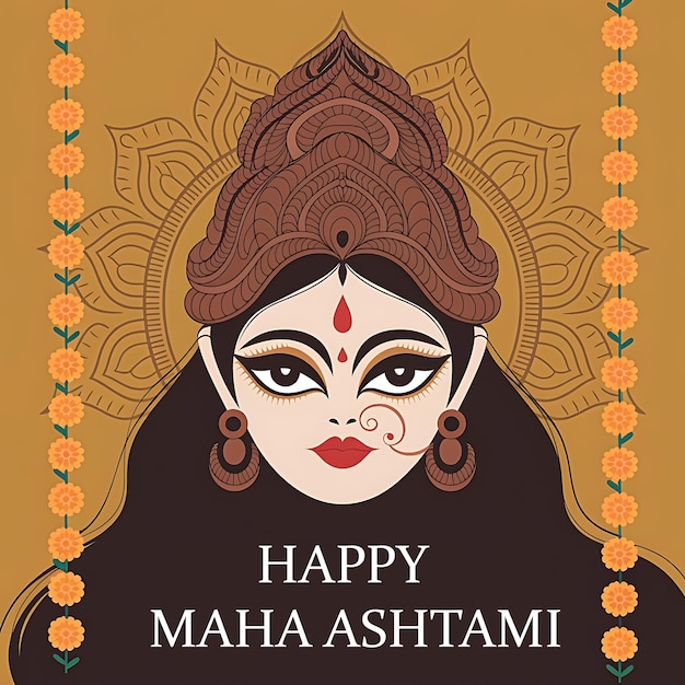 maha ashtami celebration banner