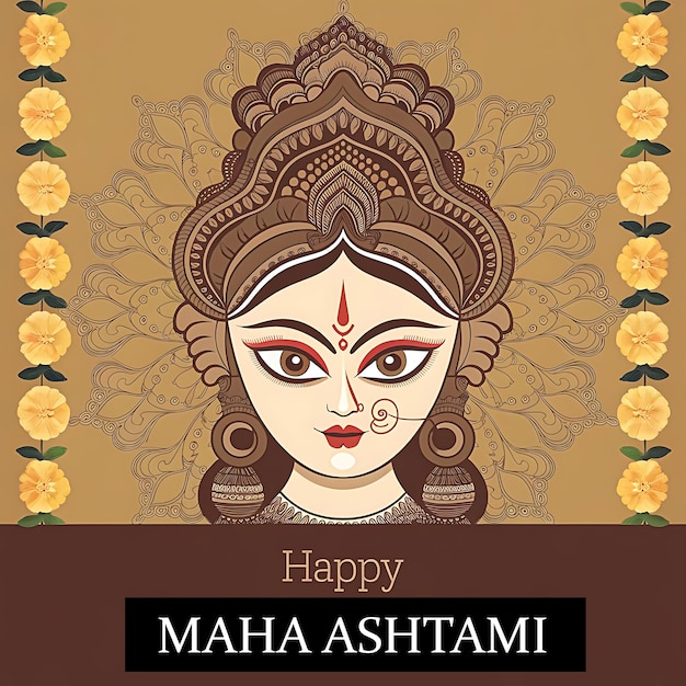 maha ashtami celebration banner