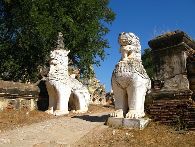 Maha Aung Mye Bon Zan Monastery Ava close Mandalay Myanmar