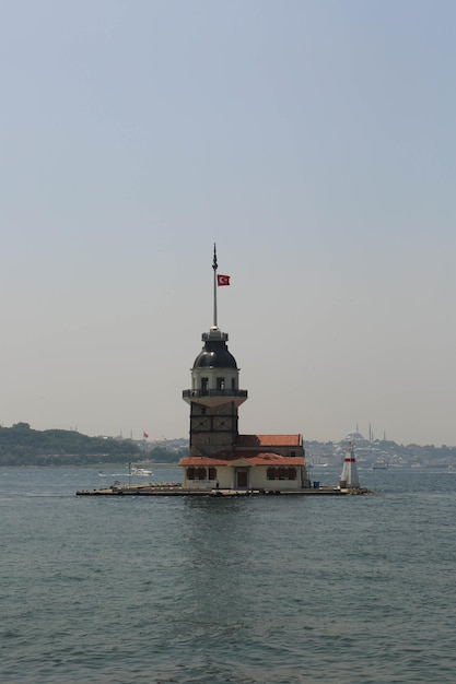 The Maiden's Tower, Istanbul, Turkey Kz Kulesi also known as Leander's Tower (Tower of Leandros)