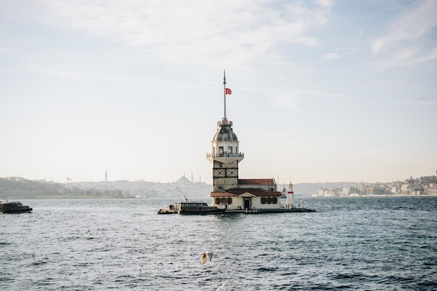 Maidens Tower located in Istanbul