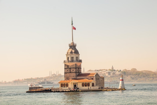 Maidens Tower located in Istanbul