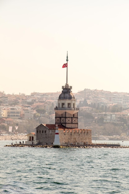 Maidens Tower located in Istanbul