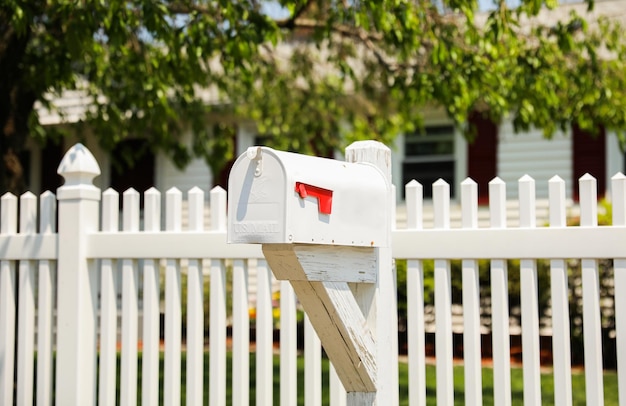 mailbox symbolizing communication and connection represents a portal between sender and receiver