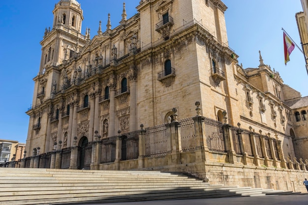 Main facade of the Cathedral of Jaen in Andalucia, Spain