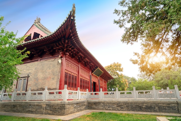 The main hall of Zhougong Temple has a history of more than 400 years, Luoyang, China.