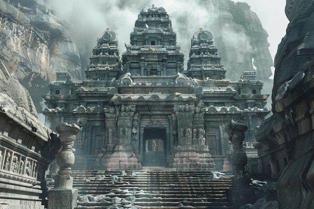 Majestic ancient temples steeped in history