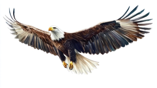 Majestic Bald Eagle in Flight