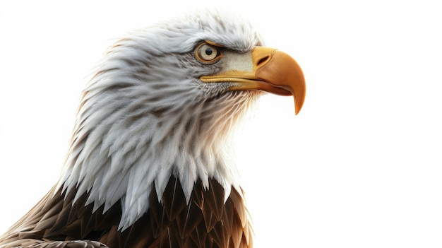 Majestic Bald Eagle Portrait in Black and White