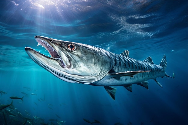 The Majestic Barracuda A Daring Encounter off the Coast of West Palm Beach