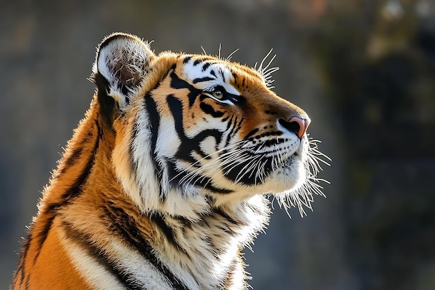 Photo majestic closeup of a bengal tiger in natural habitat