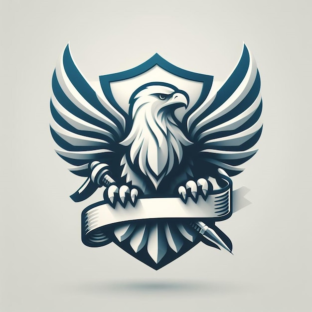 Photo majestic eagle emblem