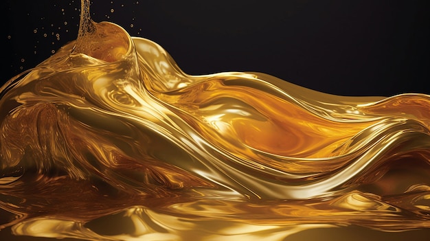 Majestic Flow of Liquid Gold