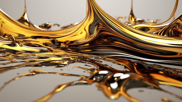 Majestic Flow of Liquid Gold