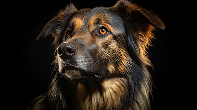 Majestic German Shepherd Dog Portrait Capturing Strength and Grace