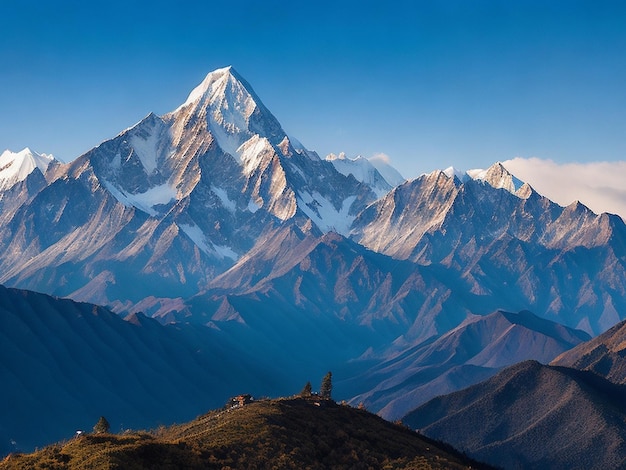 Majestic Himalayan mountain ranges Generative AI