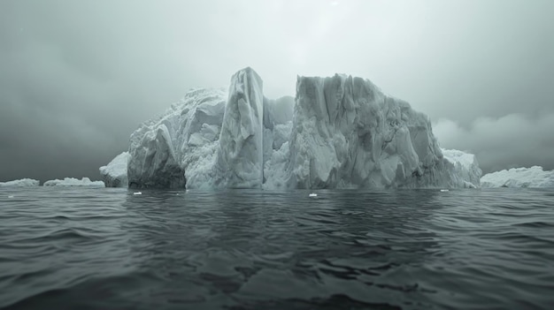 Majestic Iceberg at Sunset