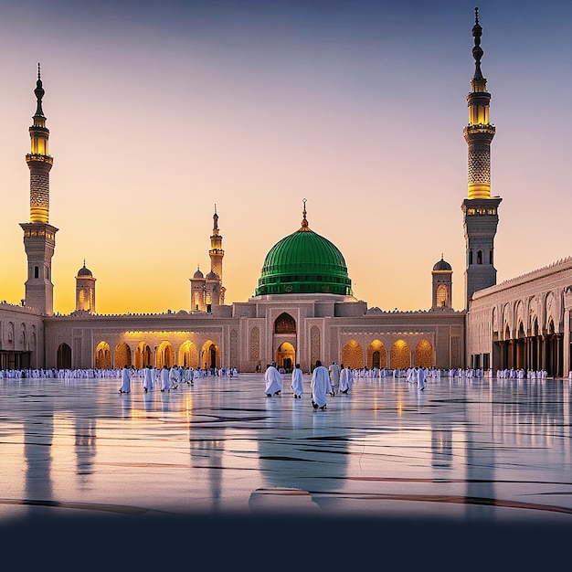 majestic image of AlMasjid anNabawi