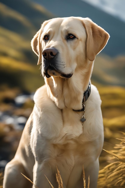 Majestic Labrador Retriever Generative AI