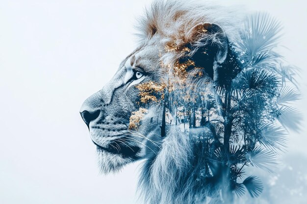 Majestic Lion in the Heart of the Jungle A Regal Connection to Nature