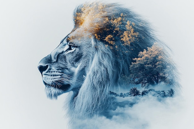 Majestic Lion in the Heart of the Jungle A Regal Connection to Nature