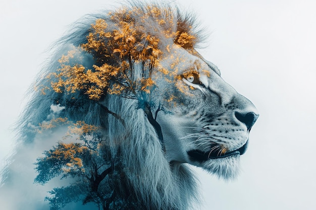 Majestic Lion in the Heart of the Jungle A Regal Connection to Nature