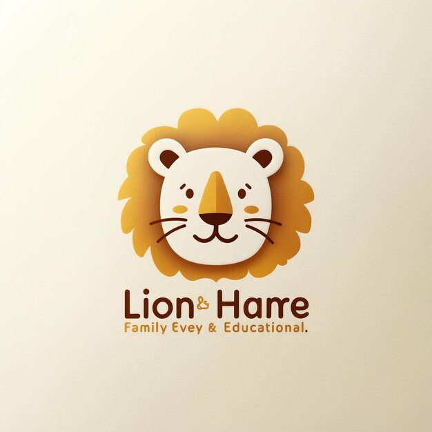 Photo majestic lion logo design