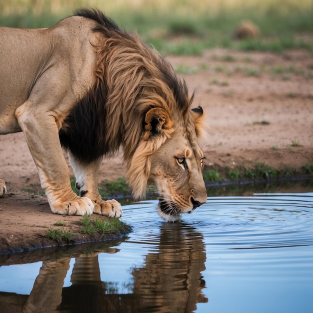 Photo majestic lion photos for your creative projects