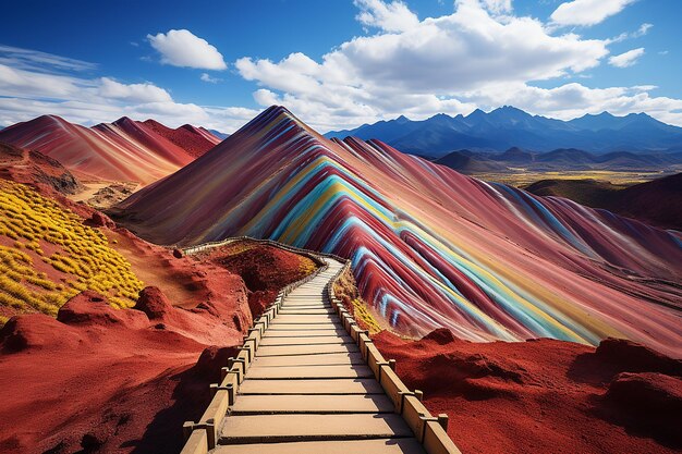 Majestic Marvel Vinicunca Cusco Region Peru Mountain of Seven Colors 31128