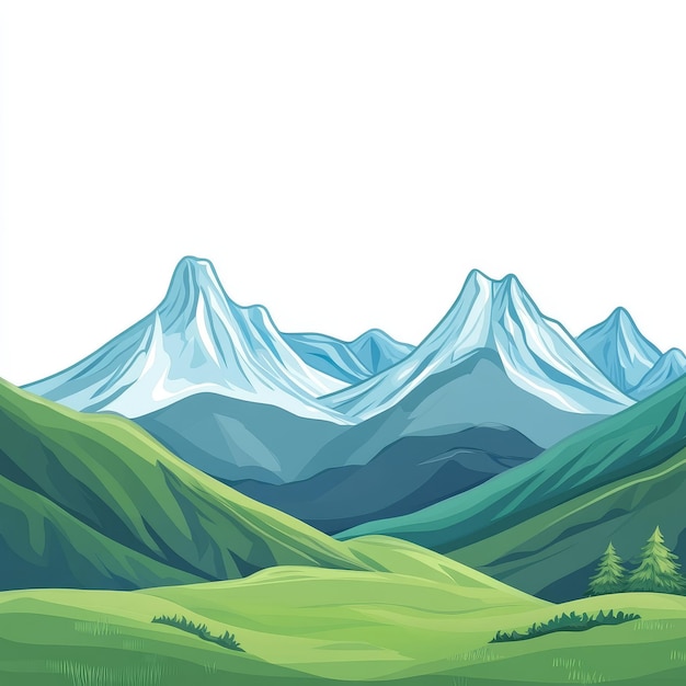 Photo majestic mountain range landscape clipart