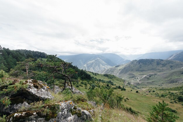 Majestic mountains on the background of beautiful nature