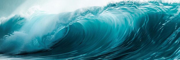 Majestic Ocean Wave Crashing Dynamic ocean wave rolling in symbolizes natures power tranqui