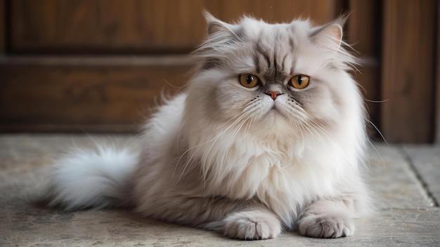 Majestic Persian cat with captivating eyes